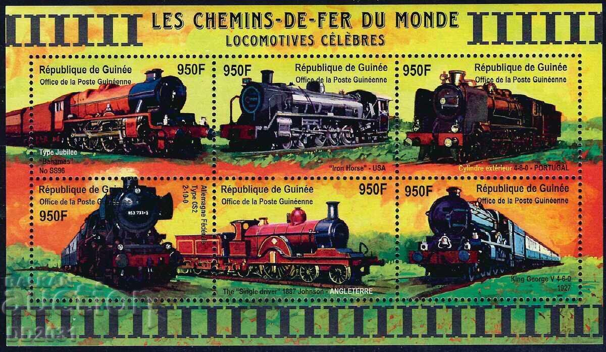 Guinea 2001 - Locomotives MNH
