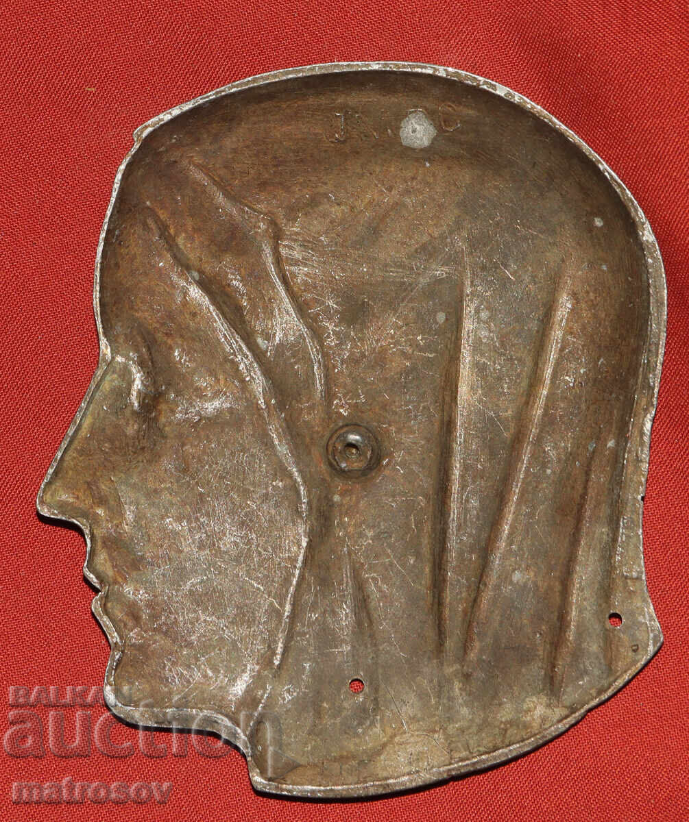 Μεταλλικό γλυπτό, ανάγλυφο, Παναγία - 6