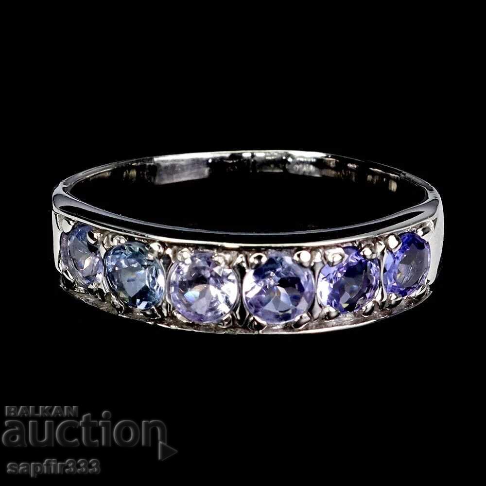 LUXURY RING WITH NATURAL TANZANITES