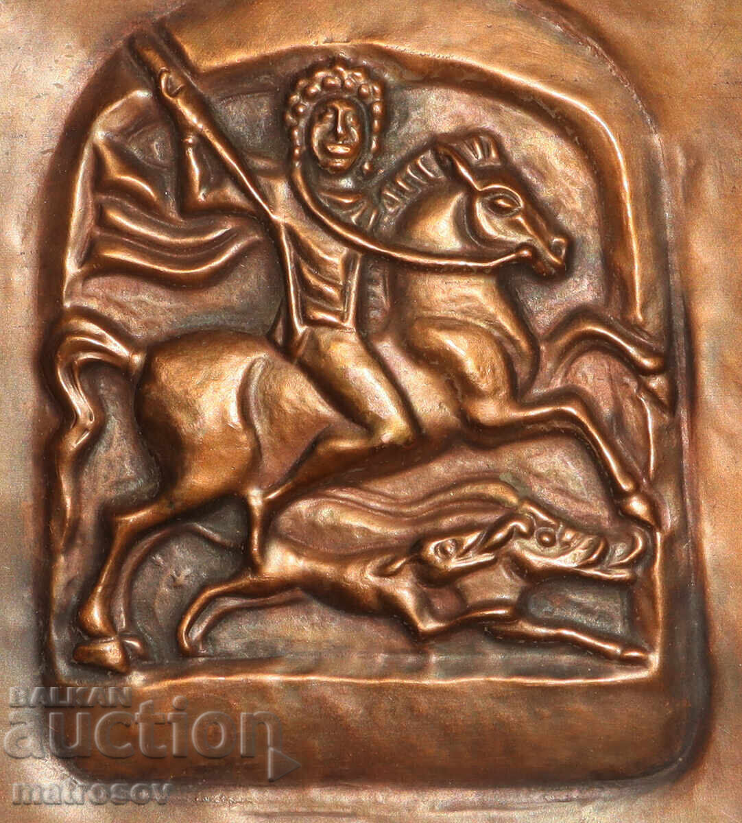 Доставка на Меден плакет, барелеф, конник, ловец Доставка на Меден плакет, барелеф, конник, ловец