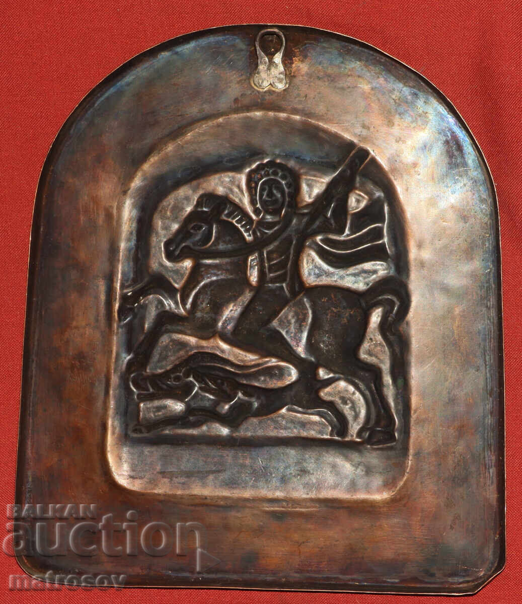 Меден плакет, барелеф, конник, ловец - 5 Меден плакет, барелеф, конник, ловец - 5