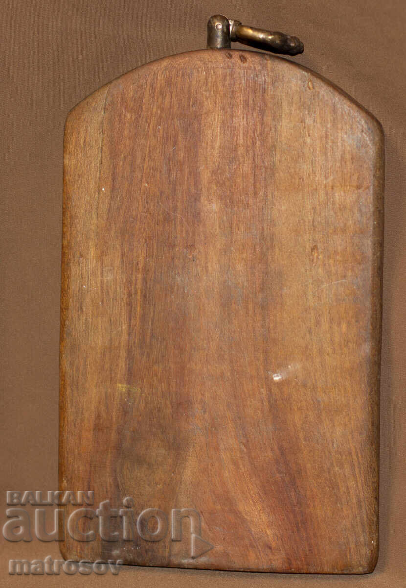 Ръчно изработена медна икона,  Богородица с Младенеца - 6