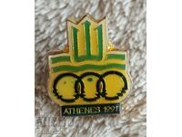 Olympic badge from Athens - 1991