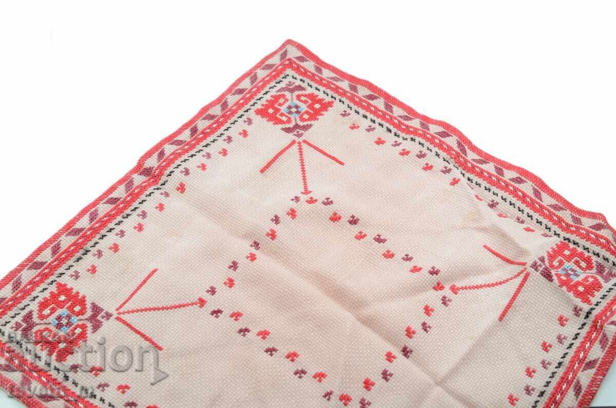Auction  Hand-embroidered square with Bulgarian folk embroidery
