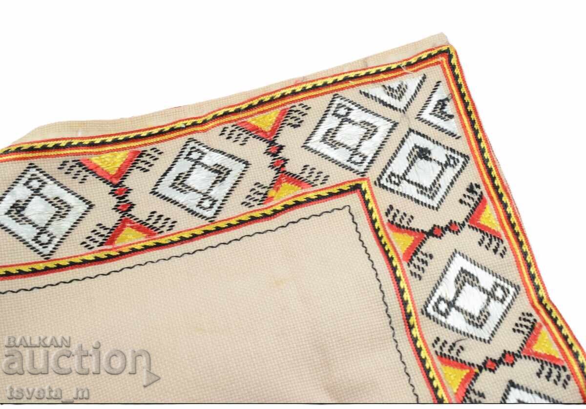 Auction Hand-embroidered square with Bulgarian folk embroidery Auction Hand-embroidered square with Bulgarian folk embroidery
