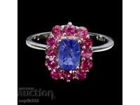 ΛΟΥΞΟΥΣ ΡΟΔΟΚΟΜΜΕΝΟ ΔΑΧΤΥΛΙΔΙ ΜΕ ΦΥΣΙΚΑ ΤΑΝΖΑΝΙΤΗ ΚΑΙ ΡΟΥΜΠΙΝΙΑ