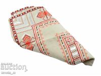 Hand-embroidered square with Bulgarian folk embroidery