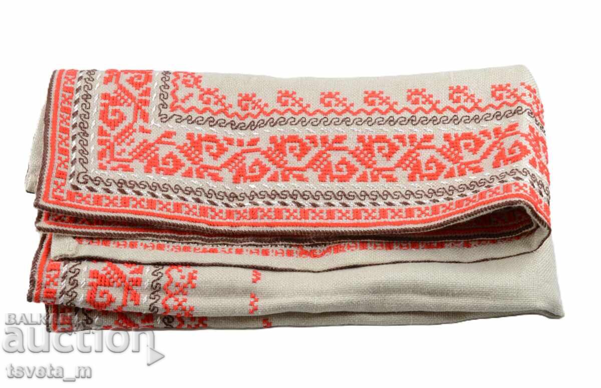 Ръчно бродирано каре с български народни шевици - 5