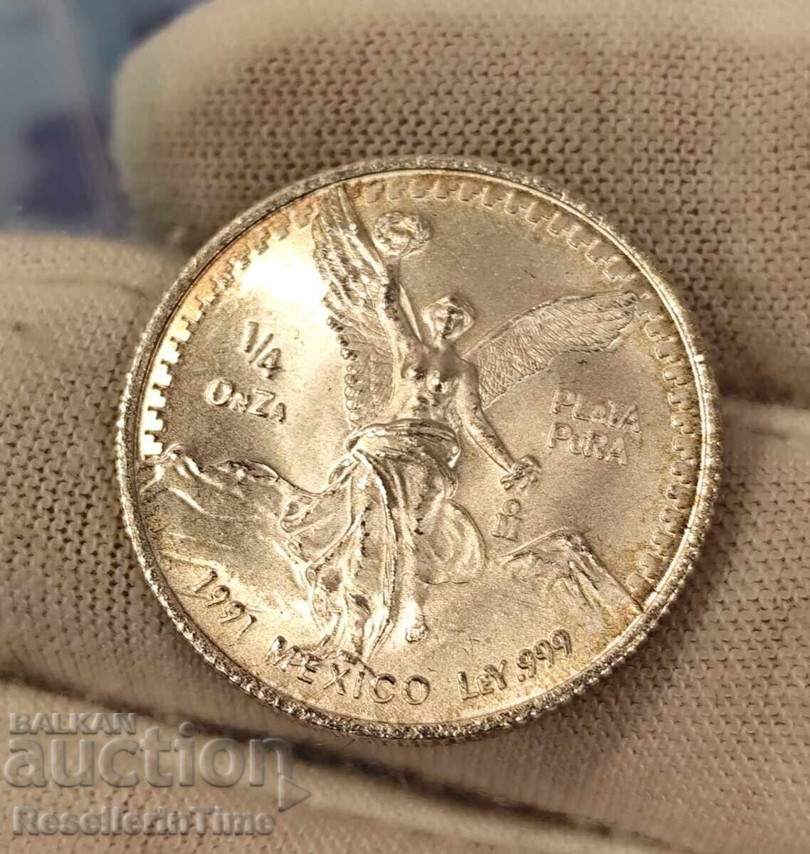 Επενδυτικό ασημένιο νόμισμα "Libertad" 1/4 oz Επενδυτικό ασημένιο νόμισμα "Libertad" 1/4 oz