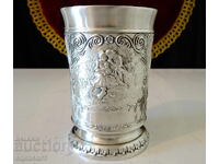 Κασσιτέρινη κούπα με Εραστές, Τύχη, Διδύμους