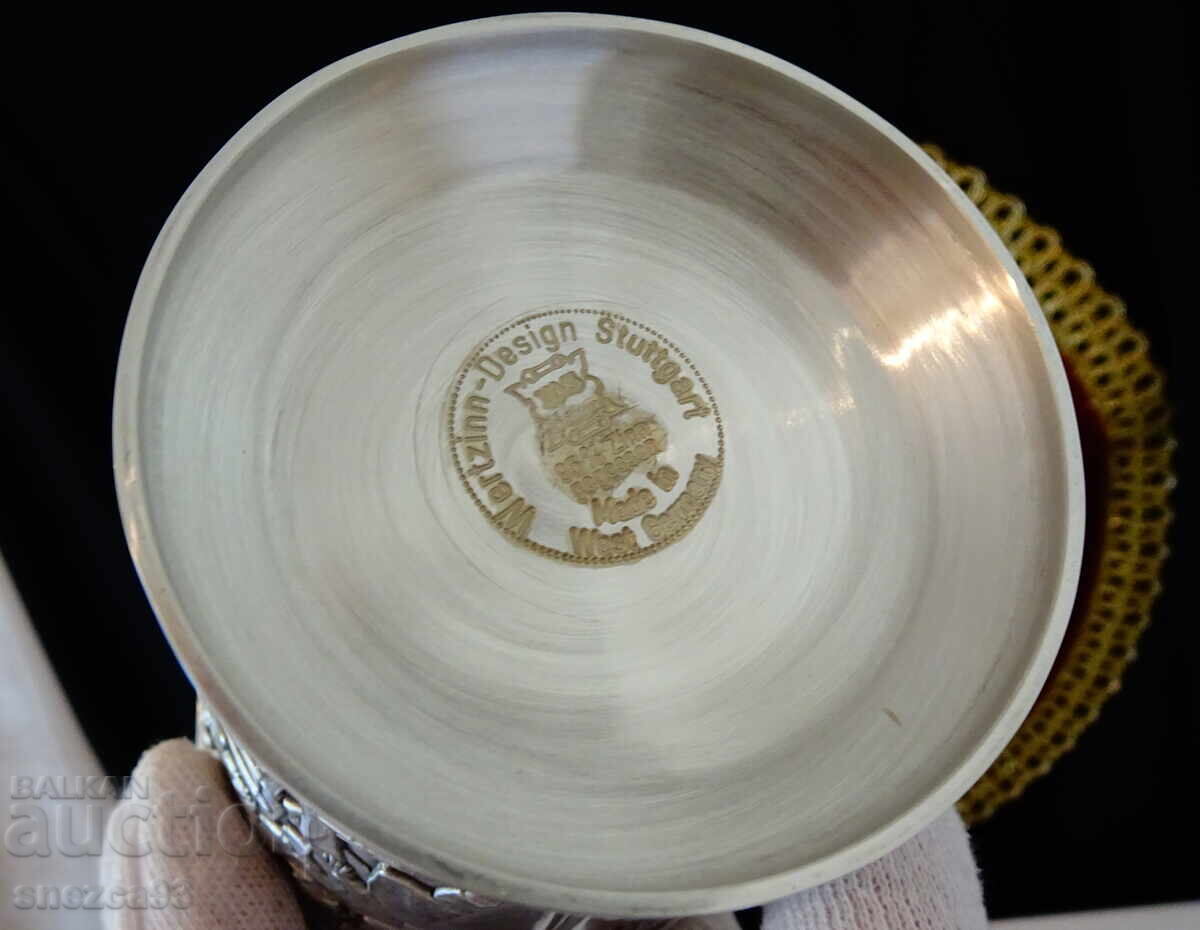 Чаша от калай,халба 300 мл.,Дилижанс. - 5