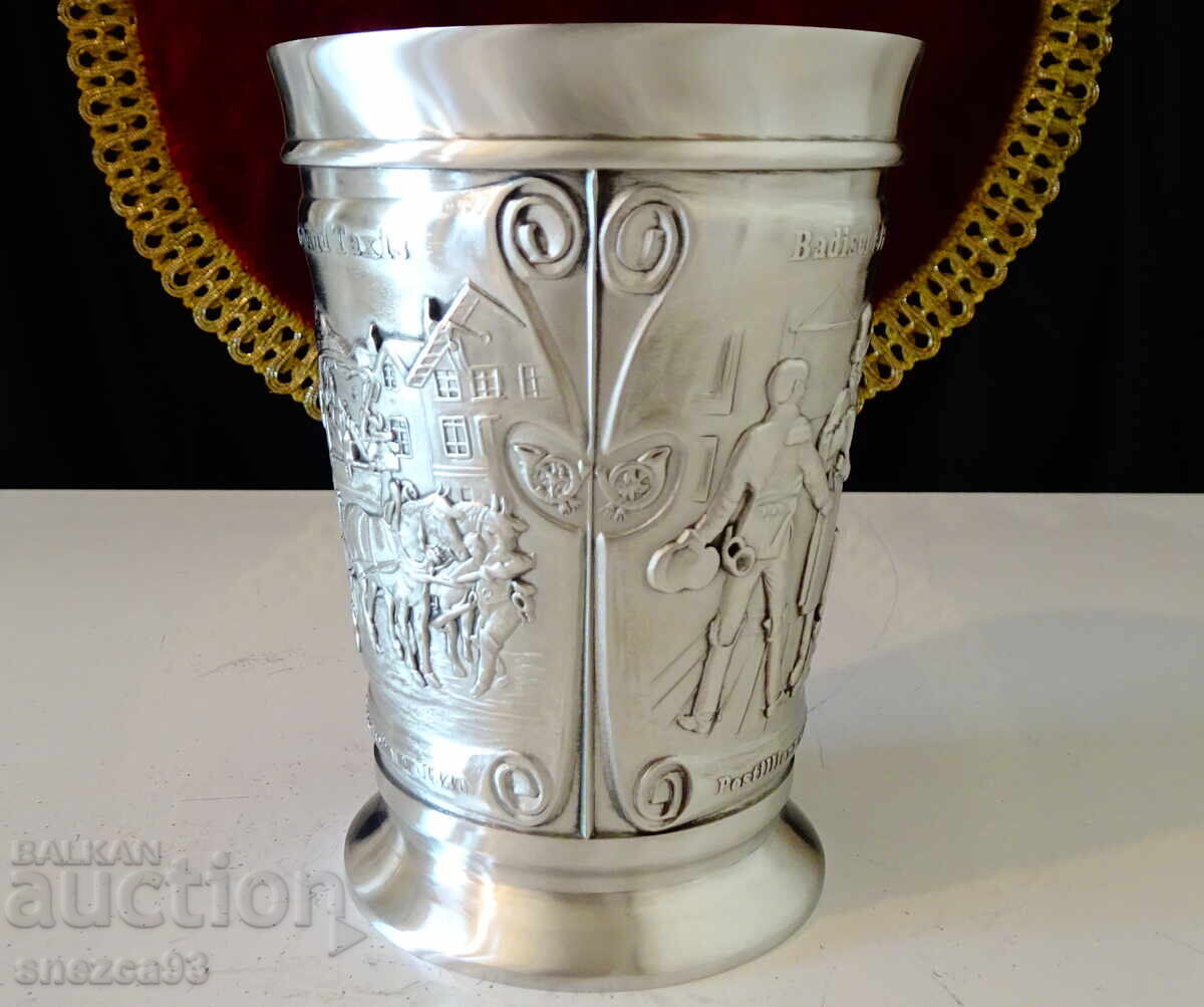 Чаша от калай,халба 300 мл.,Дилижанс. - 7