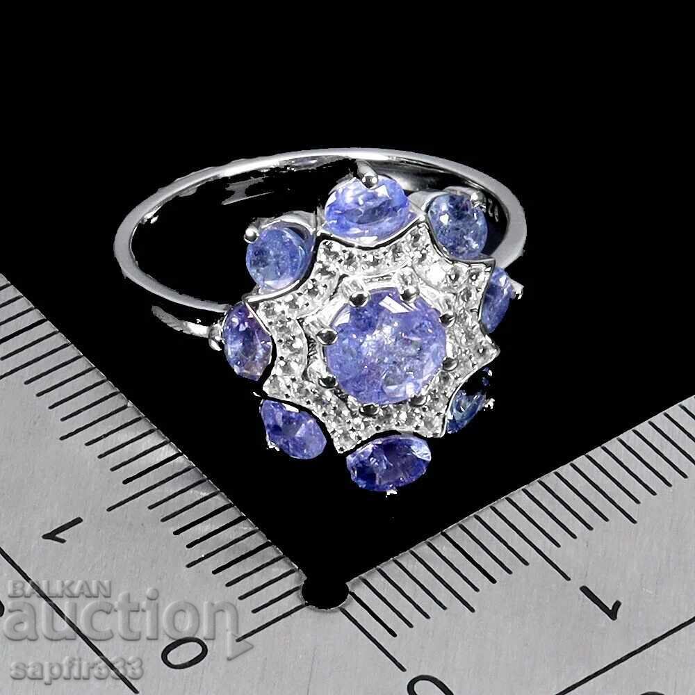 Δημοπρασία ΛΟΥΞΟΥΣ ΡΟΔΟΚΟΙΛΟ ΕΛΕΓΚΑΝΤΙΚΟ ΔΑΧΤΥΛΙΔΙ ΜΕ ΦΥΣΙΚΑ ΤΑΝΖΑΝΙΤΗ και ΤΟΠΑΖΙΑ