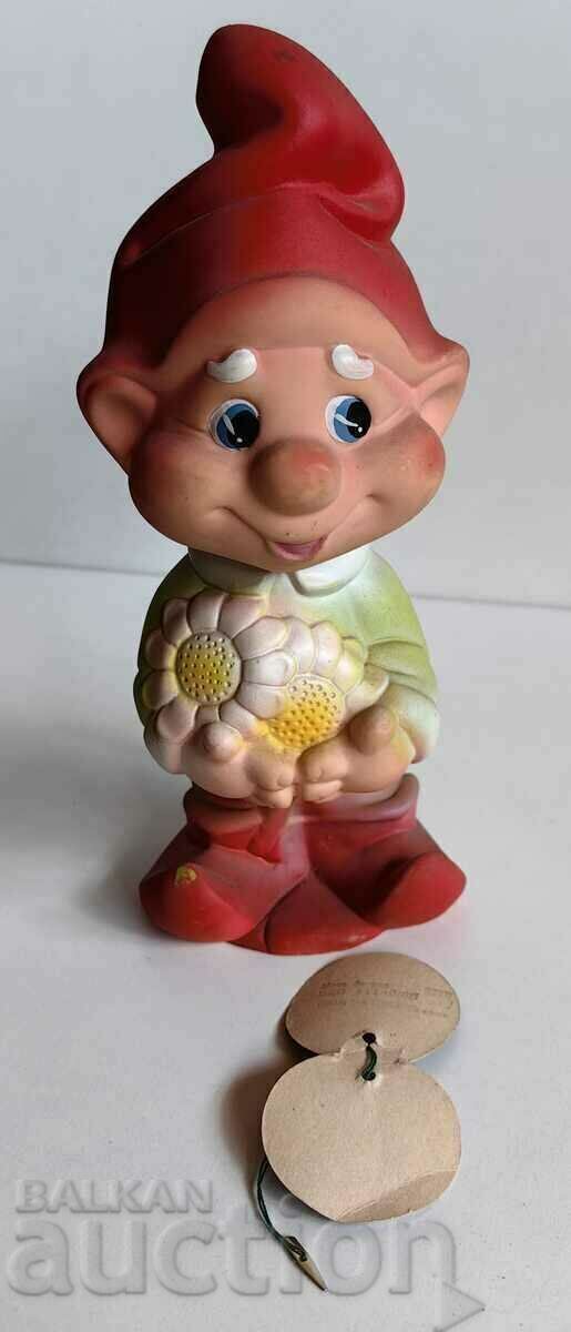 . Dwarf SOC LARGE UNUSED RUBBER TOY DOLL WITH TAG - 6