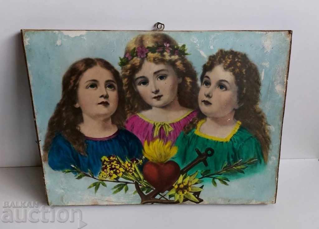 .СТАРА РЕПРОДУКЦИЯ КАРТИНА ЦАРСТВО БЪЛГАРИЯ