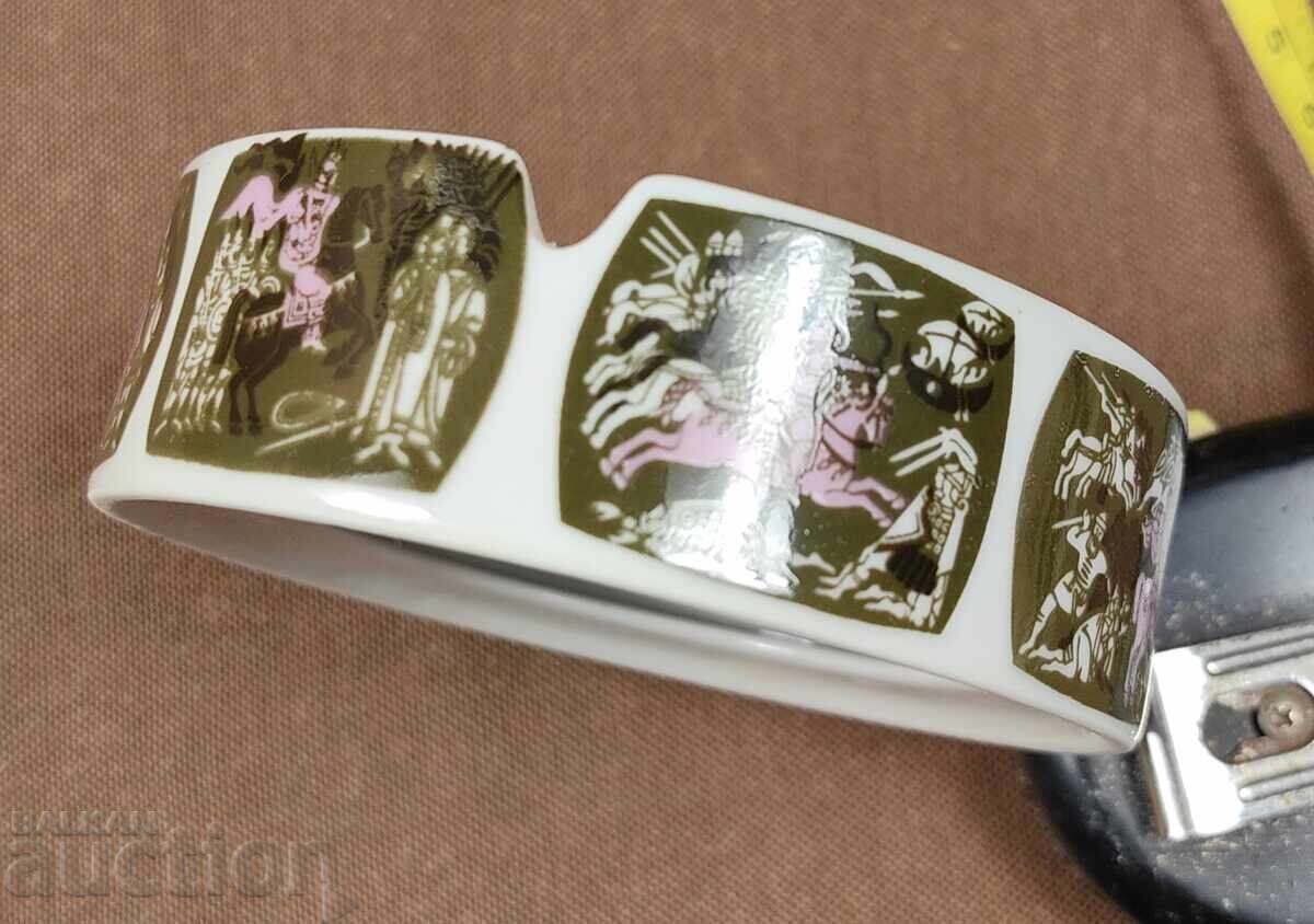 Delivery of UNUSED RARE PORCELAIN ASHTRAY BULGARIAN HISTORY