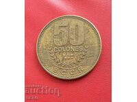 Costa Rica - 50 Colones 2015