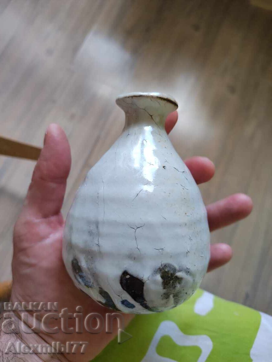 Licitație Lucrat manual - Ceramică japoneză - Sticlă de sake Hagi-yaki - Japonia