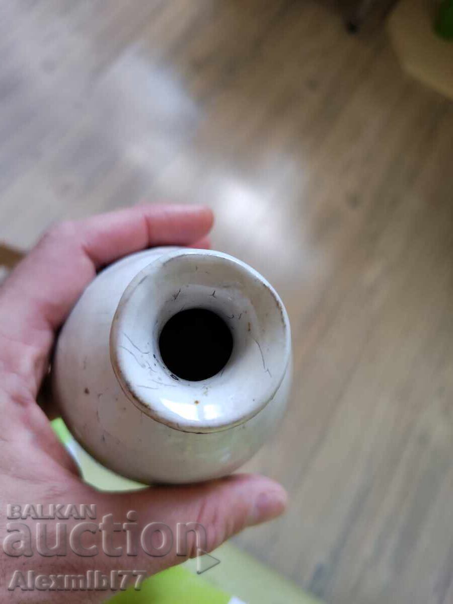 Lucrat manual - Ceramică japoneză - Sticlă de sake Hagi-yaki - Japonia - 6