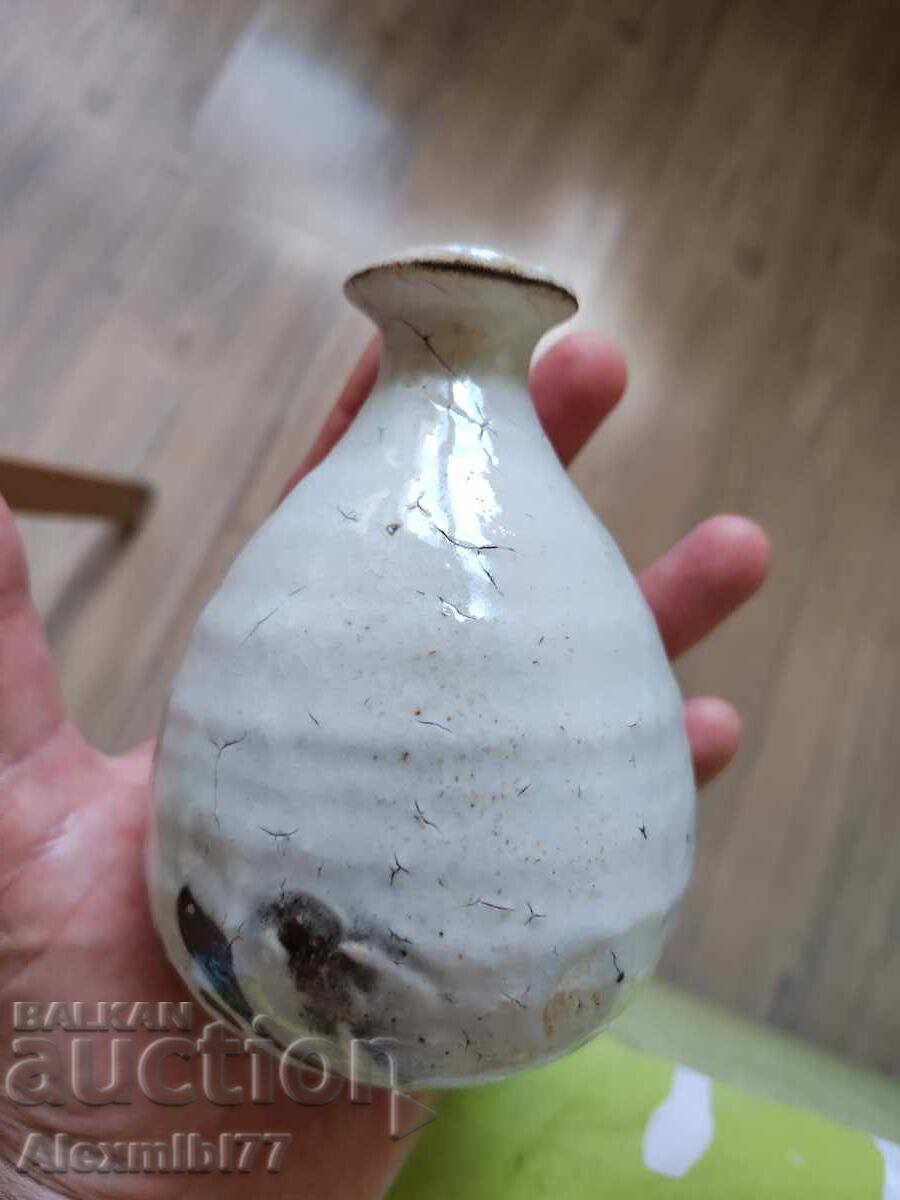 Handmade - Japanese Ceramic - Hagi-yaki Sake Bottle - Japan - 7