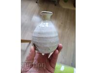 Handmade - Japanese Ceramic - Hagi-yaki Sake Bottle - Japan