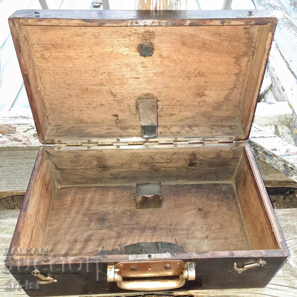Antique wooden box, 19th century, from a precision instrument with price € 65.00 | 127.13 BGN