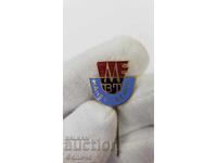 Σπάνιο σοσιαλιστικό σήμα, κονκάρδα "ΚΑΤΑΣΚΕΥΑΣΤΗΣ - ΜΒΤ"