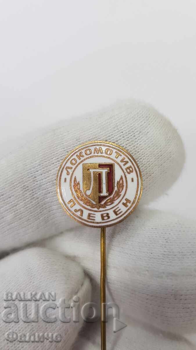 Semn rar bulgăresc, ecuson - Lokomotiv - Pleven, fotbal Semn rar bulgăresc, ecuson - Lokomotiv - Pleven, fotbal