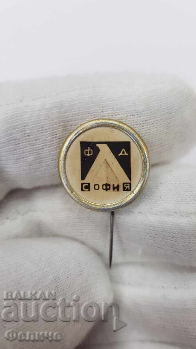 Semn, insignă foarte rară - Levski - Sofia, fotbal