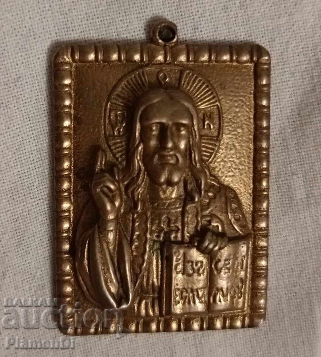 Αρχαία, vintage μικροσκοπική χάλκινη εικόνα