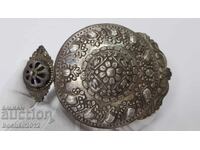 Revival silver half of a buckle - forged - Karlovo