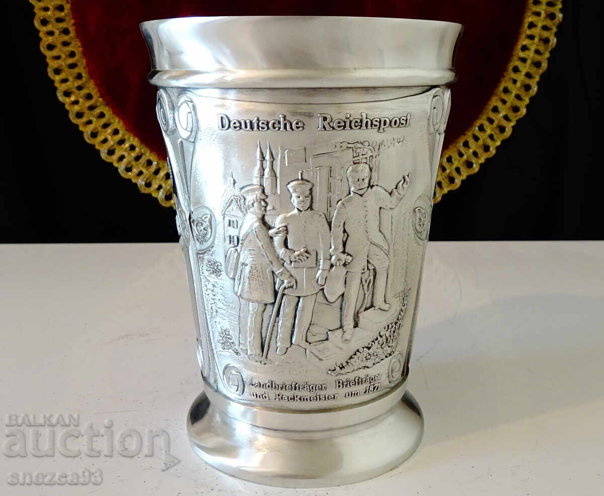 Delivery of Pewter bowl, mug 300 ml, German post from 1820