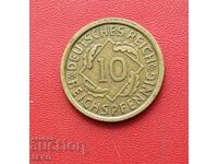 Germania-10 Pfennig 1933 J-Hamburg-rar