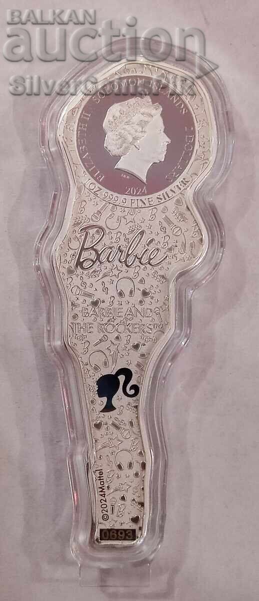 Auction Silver 1 oz Barbie Singer 2024 Solomon Islands Auction Silver 1 oz Barbie Singer 2024 Solomon Islands