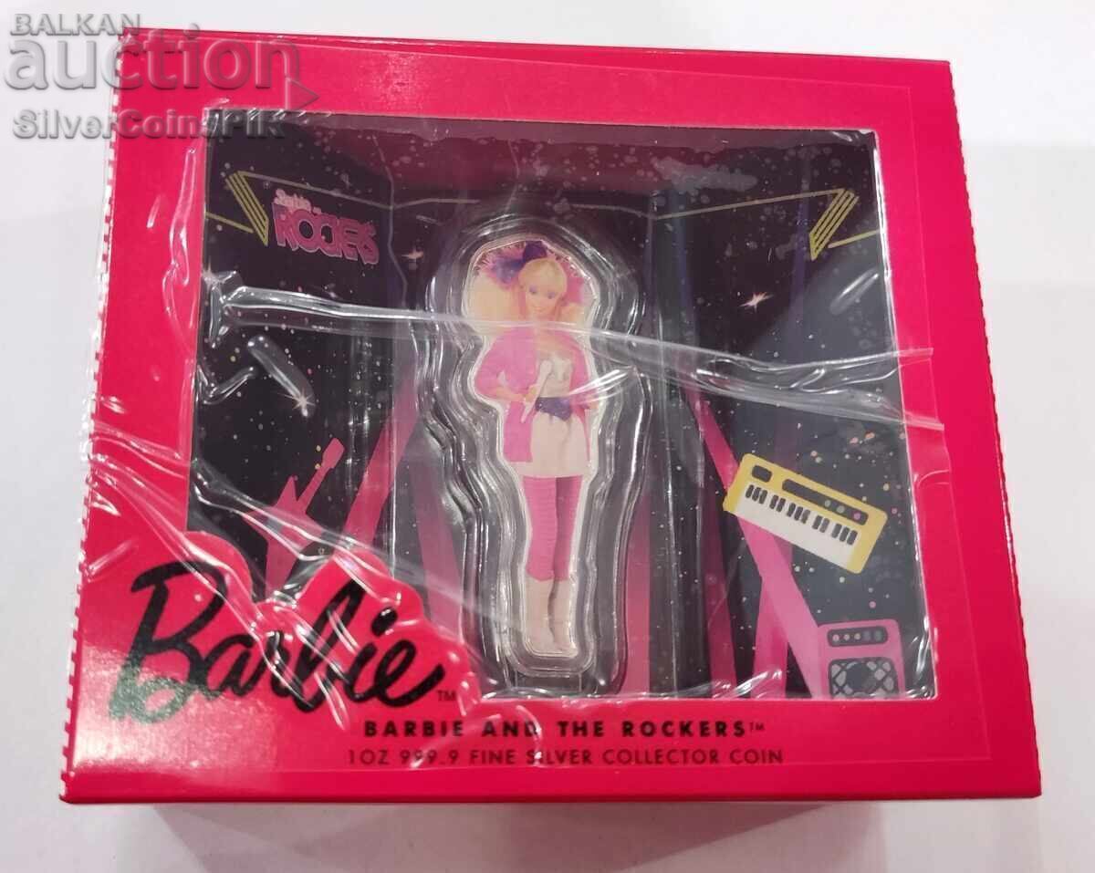 Сребро 1 oz Кукла Барби Певица 2024 Соломонови Острови - 6 Сребро 1 oz Кукла Барби Певица 2024 Соломонови Острови - 6