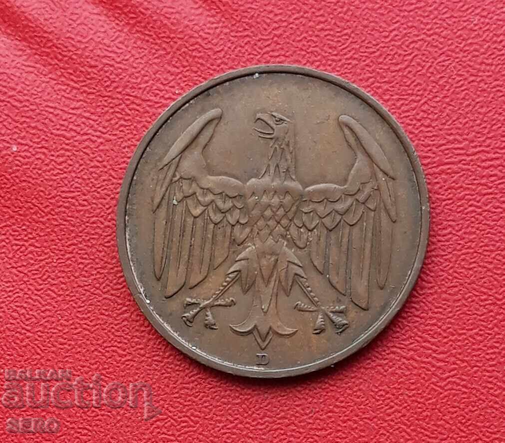 Германия-4 пфенига 1932 D-Мюнхен с цена 14.01 лв. | € 7.16