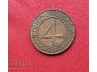 Германия-4 пфенига 1932 D-Мюнхен