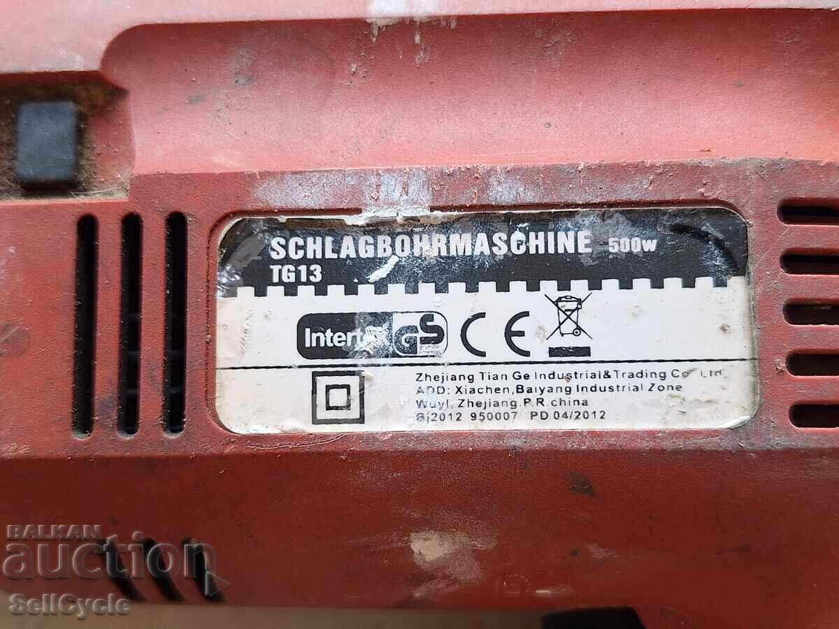 Licitație ✅MAȘINĂ DE GĂURIT CU PERCUȚIE - TG13 500W❗