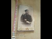 Снимка картон фотография Княжески Офицер Шумен Маркарян