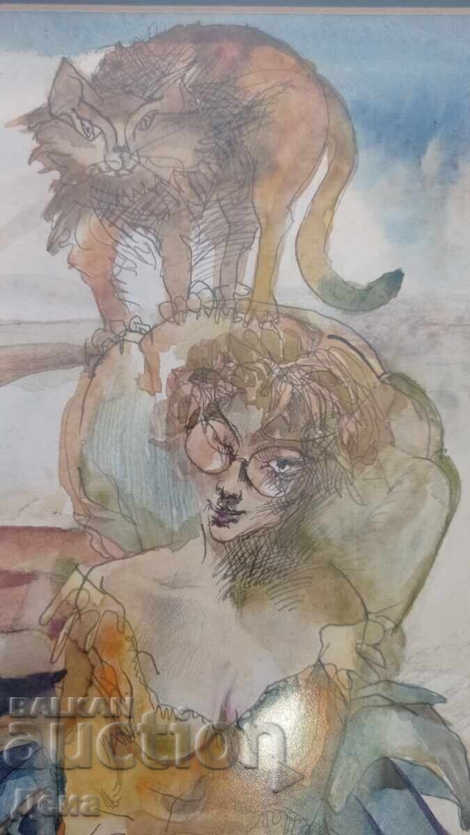 Delivery of Orlin Granitski painting 1992