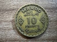 Maroc - 10 franci (1952)