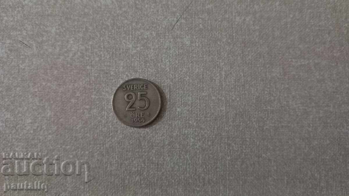 25 öre Σουηδία 1954 - Ασήμι 25 öre Σουηδία 1954 - Ασήμι