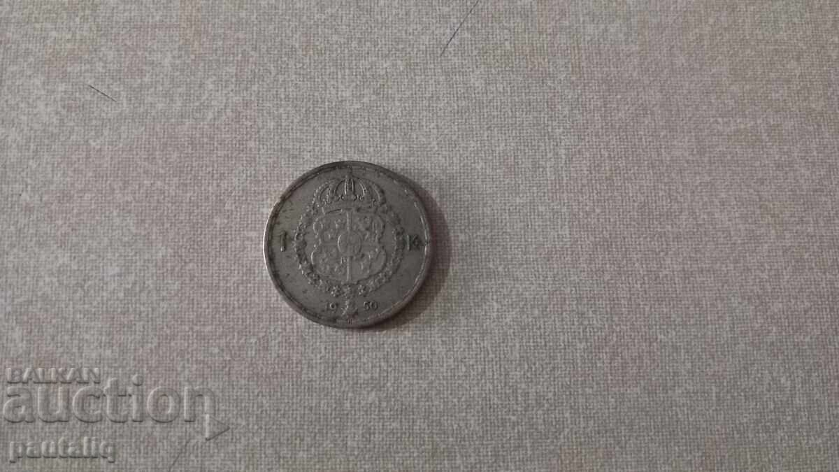 1 Swedish Krona 1950 - Silver with price 12.00 BGN | € 6.14 1 Swedish Krona 1950 - Silver with price 12.00 BGN | € 6.14