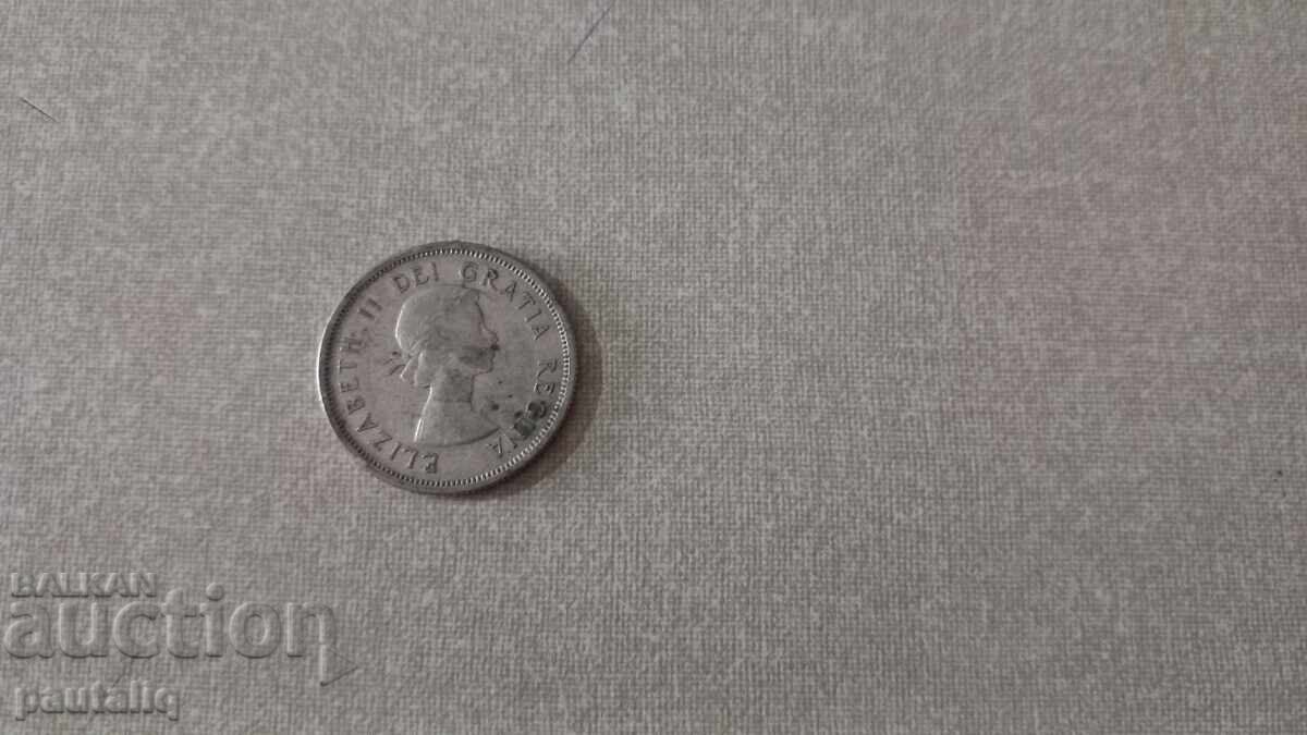 25 λεπτά Καναδά 1956 - Ασήμι με τιμή 12.00 BGN | € 6.14