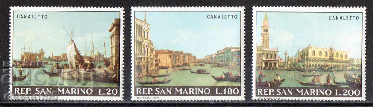 1971. San Marino. Picturi de Antonio Canaletto