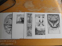 Комплект в папка–18 графики от различни художници.Т.С.Елиът.