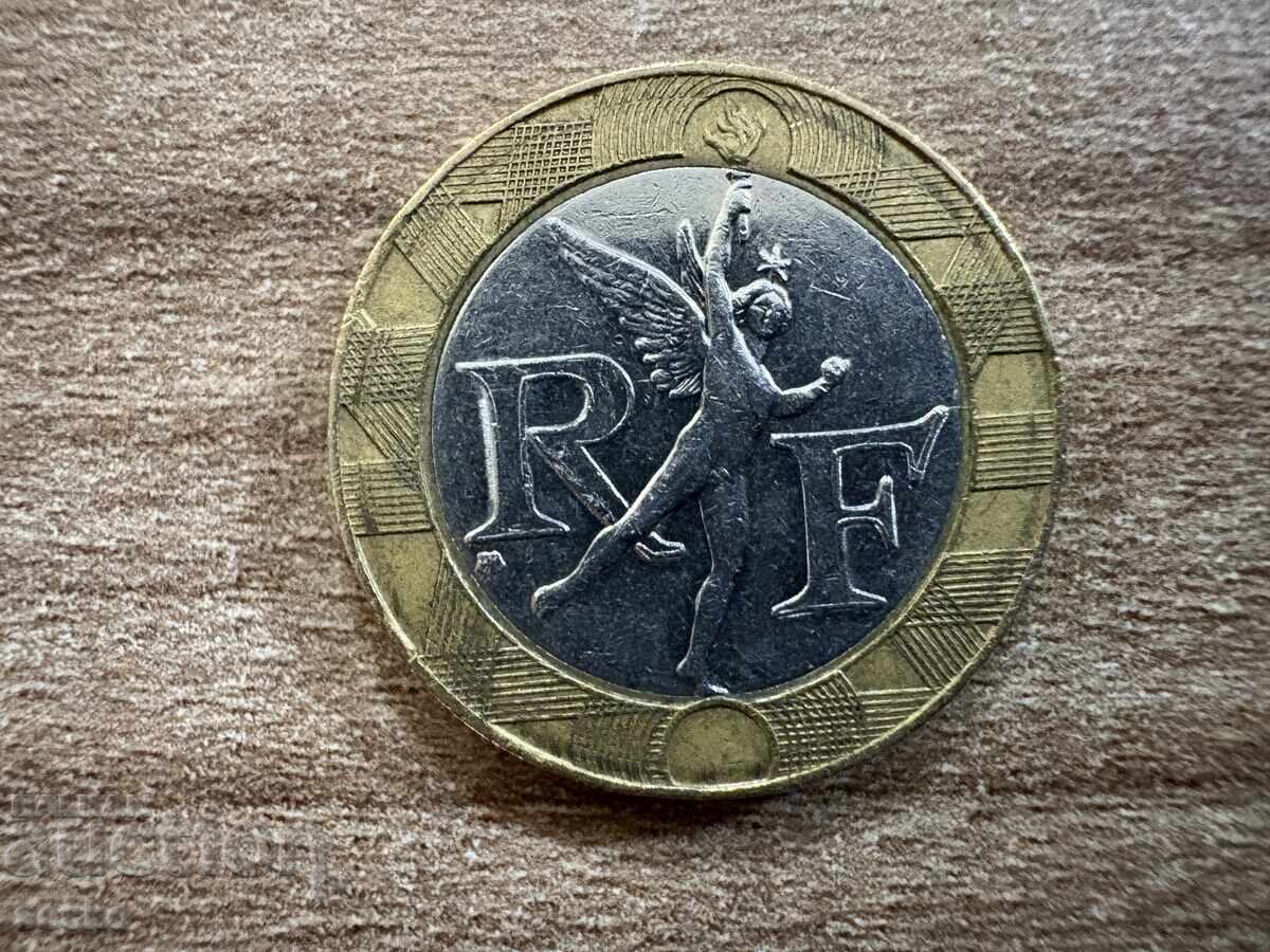 Франция - 10 франка (1992) с цена 0.25 лв. | € 0.13