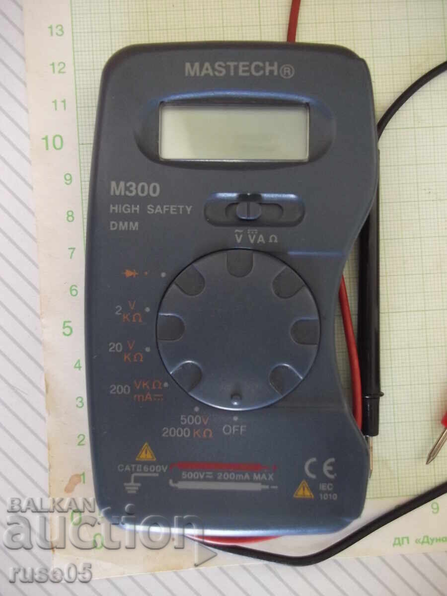 Multimeter "MASTECH-M300, LCD(2000), Vdc, Vac, Adc, Ohm" working with price 15.00 BGN | € 7.67