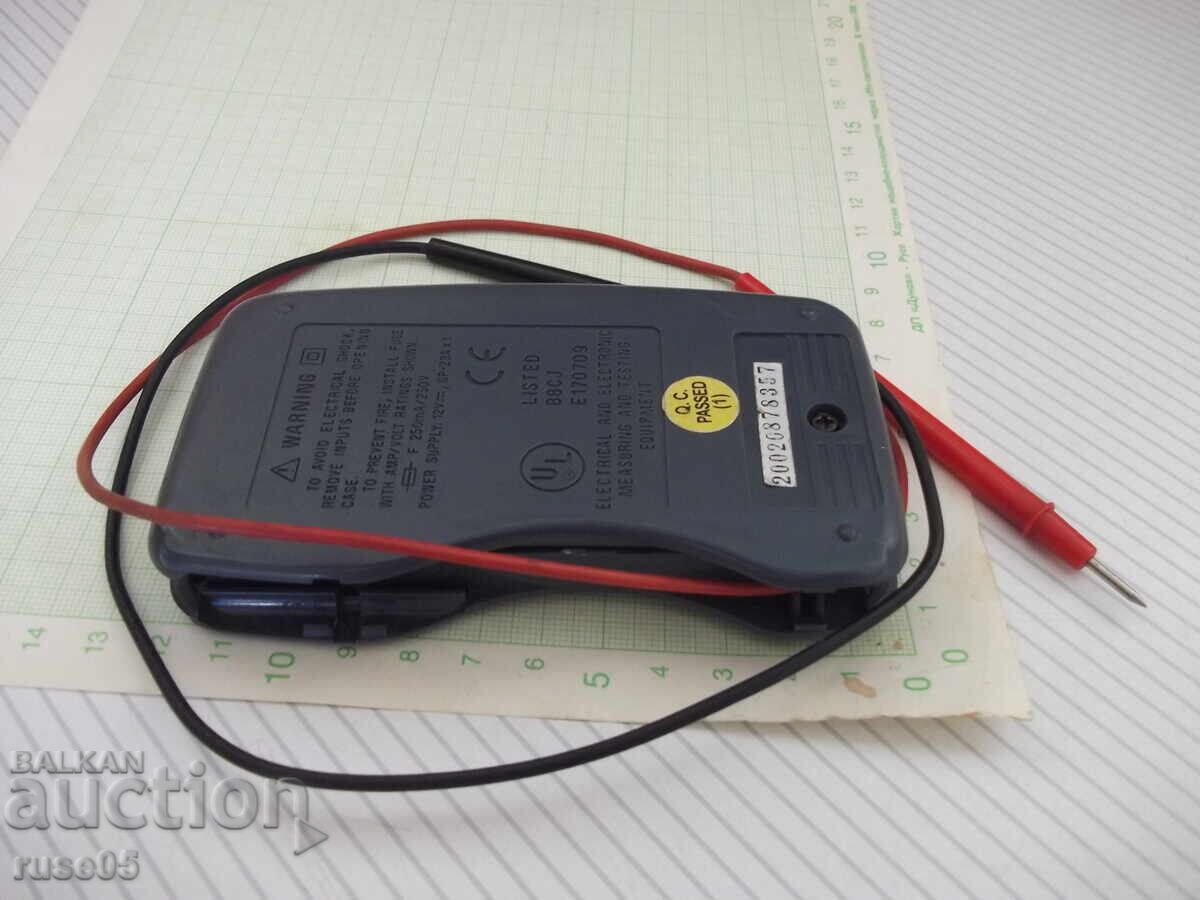 Auction  Multimeter "MASTECH-M300, LCD(2000), Vdc, Vac, Adc, Ohm" working