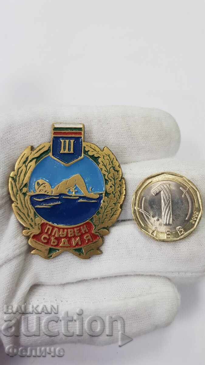 Σπάνιο σοσιαλιστικό σήμα Ποδηλασίας Διαιτητή III βαθμού 1950 με τιμή 240.00 BGN | € 122.71